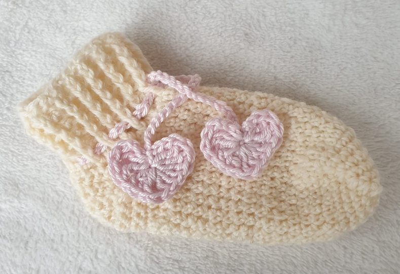 Häkelanleitung für Socken Nr. 1 „Pixel“ cuff down mit Bumerang-Ferse