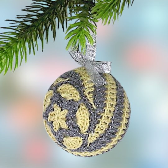 African Flowers Christmas Set – Elephant Baubles & Star 5 PDFs