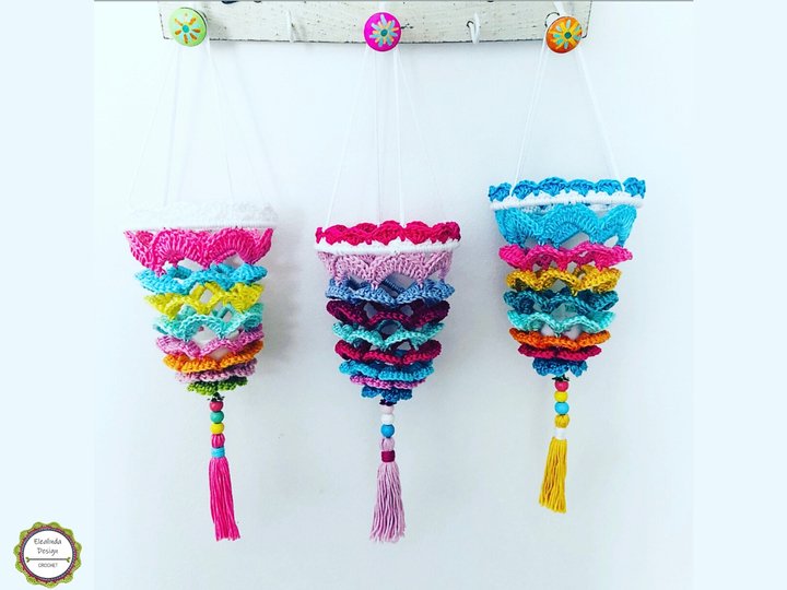 Crochet Pattern "Boho Mini Lantern", small crochet Lamp, PDF Tutorial