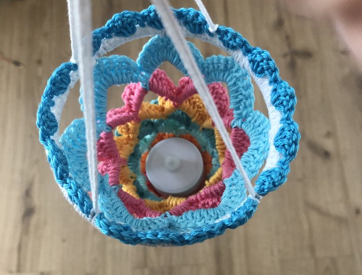 Crochet Pattern "Boho Mini Lantern", small crochet Lamp, PDF Tutorial