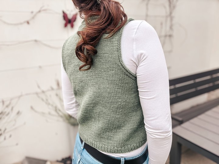 Friedas MosaicVest | Strickanleitung | Strickweste, Weste