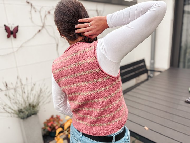 Friedas MosaicVest | Strickanleitung | Strickweste, Weste