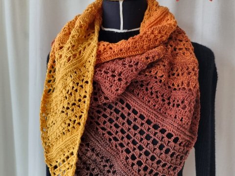 Häkelanleitung Asymmetrisches Tuch Sorella No 1