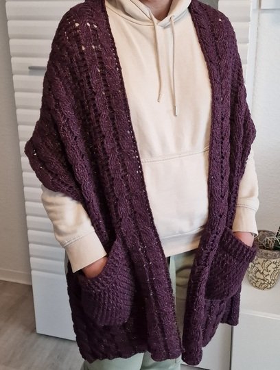 Häkelanleitung für den Taschenschal "Linda"