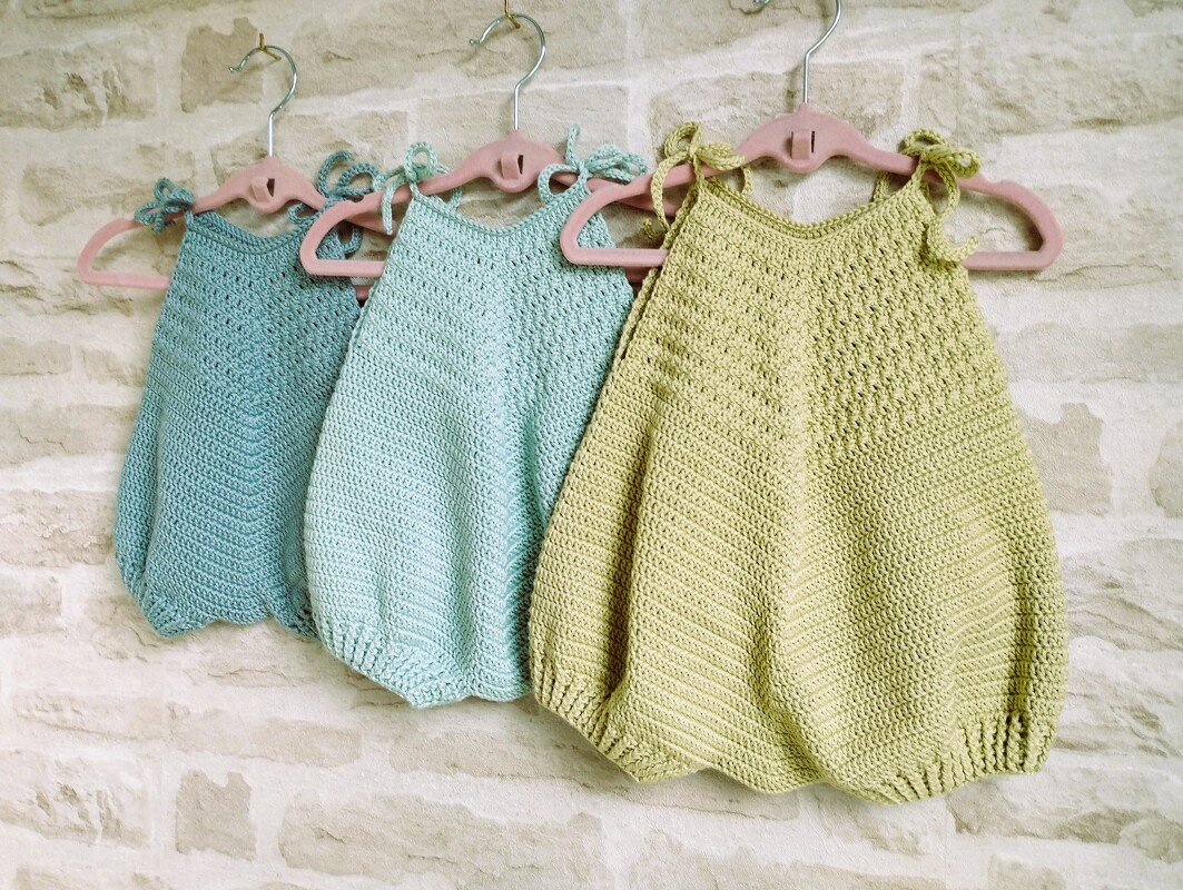 Häkelanleitung Baby-Romper POPPY | Größe 56/62 bis 80/86