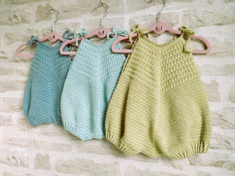Häkelanleitung Baby-Romper POPPY | Größe 56/62 bis 80/86