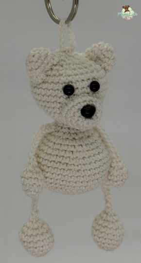 Eisbär Schlenkertier, Taschenbaumler - Häkelanleitung