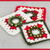 Beaded Christmas Granny Square Crochet Pattern Xmas Grannie Square Grannies