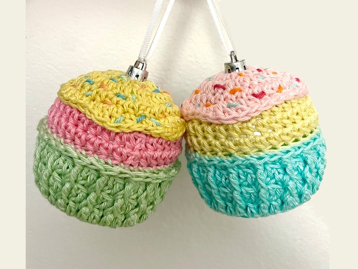 Christmas baubles Crochet pattern package No. 2, Christmas Ornaments 6x PDF