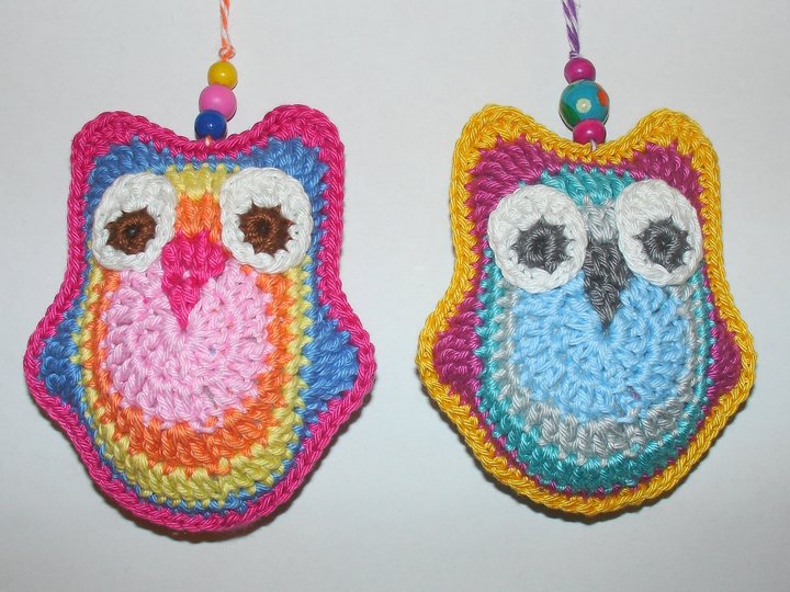 Crochet pattern Owl Lola, bag hanger, pincushion, decoration key pendant