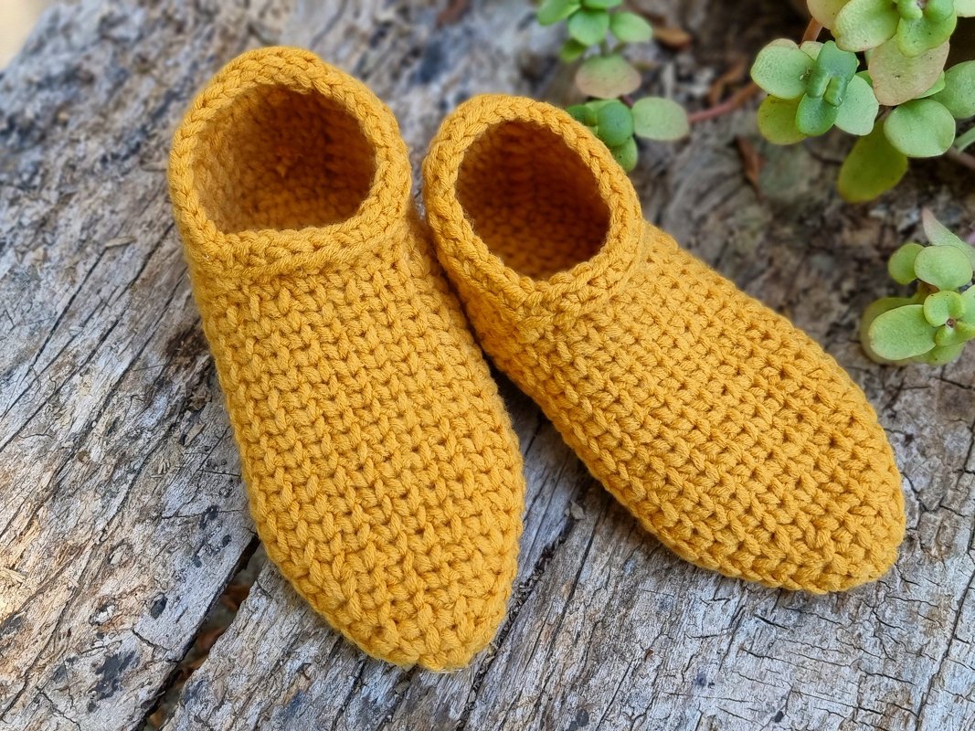 S.6 Crochet pattern for slippers. PDF in English and German. - Image 6