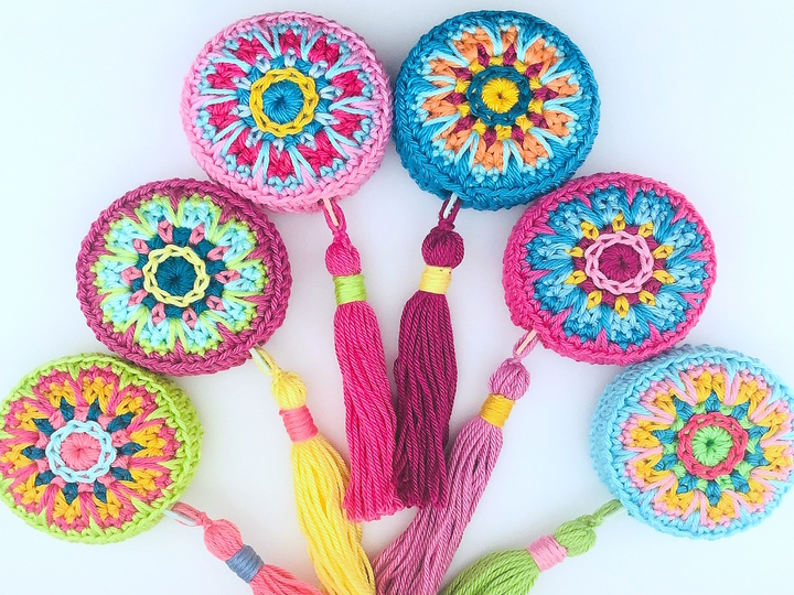 Häkelanleitung Maßbandhülle, Geschenkidee für Nähfee, Hülle Rollmaßband PDF