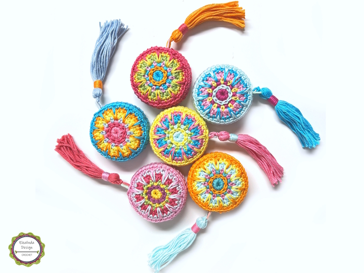 Häkelanleitung Maßbandhülle, Geschenkidee für Nähfee, Hülle Rollmaßband PDF