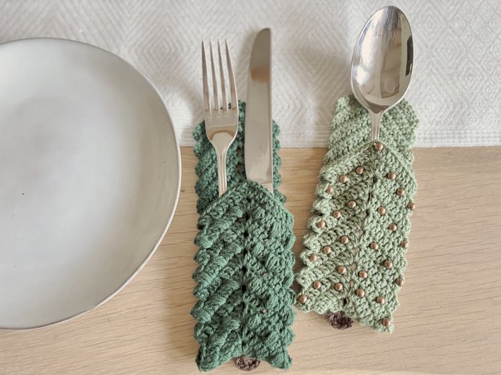 Cutlery Holder Christmas Tree, Cutlery Pouch Tree, Holiday Table Decoration