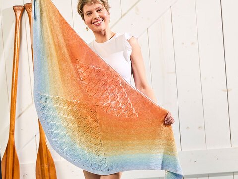 TUCH CHARIS AB OBERER HALSMITTE GESTRICKT