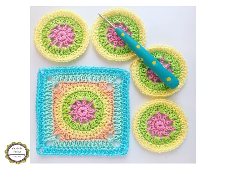 Häkelanleitung Schatzbeutel Häkelbeutel, kleine Granny-Square-Tasche