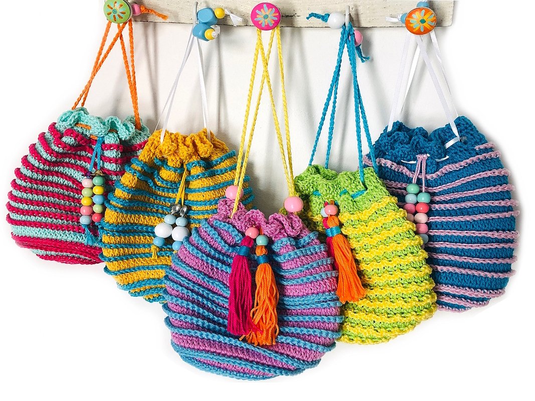 Crochet Pattern Treasure Bag Twister, Hodgepodge Pouch spiral design, PDF - Image 10