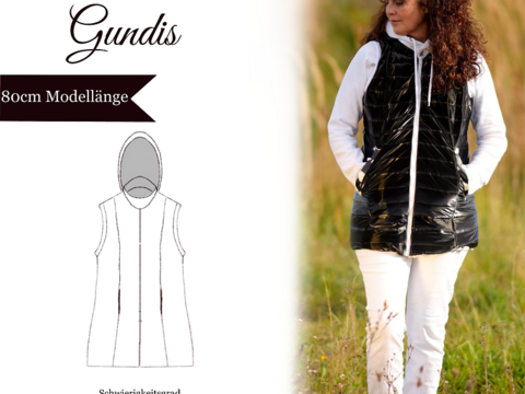 Longweste Gundis - Gr 32-64 - E-Book und Nähanleitung