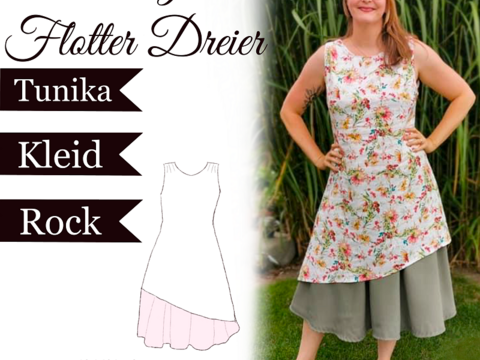 Sannys Flotter Dreier - Gr 32-64 - E-Book und Nähanleitung