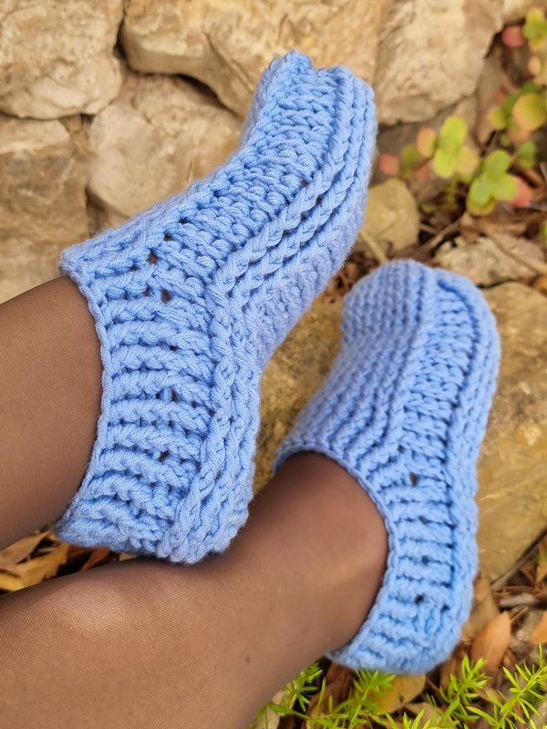 S.3 Crochet pattern for slippers. PDF in English and German. - Image 9