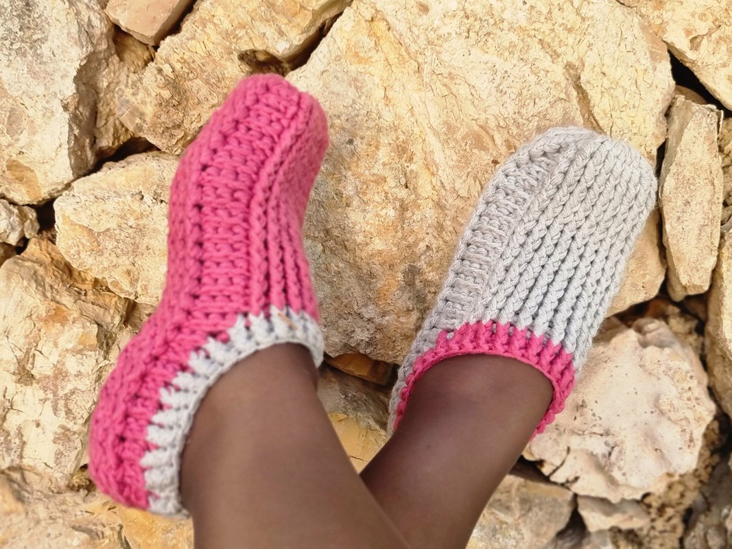 S.3 Crochet pattern for slippers. PDF in English and German. - Image 3