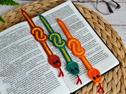 345 Snake Boa Serpent Applique, Bookmark, decor, keychain by Zabelina