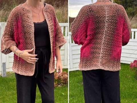 Häkelanleitung Kimono "Queen of Flowers"