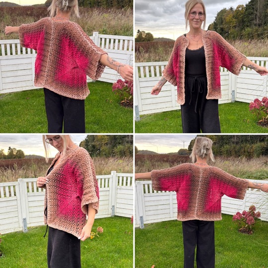 Häkelanleitung Kimono "Queen of Flowers"