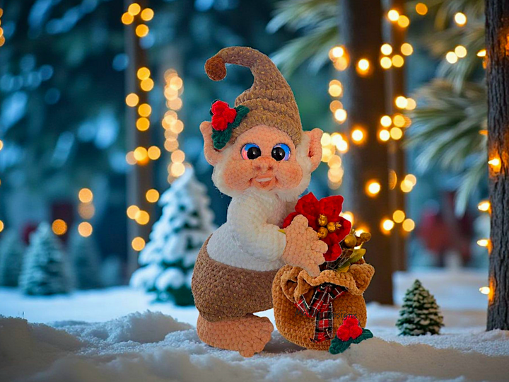 Häkelanleitung Erweiterungspaket Weihnachtsachstaccessoires für Jolli