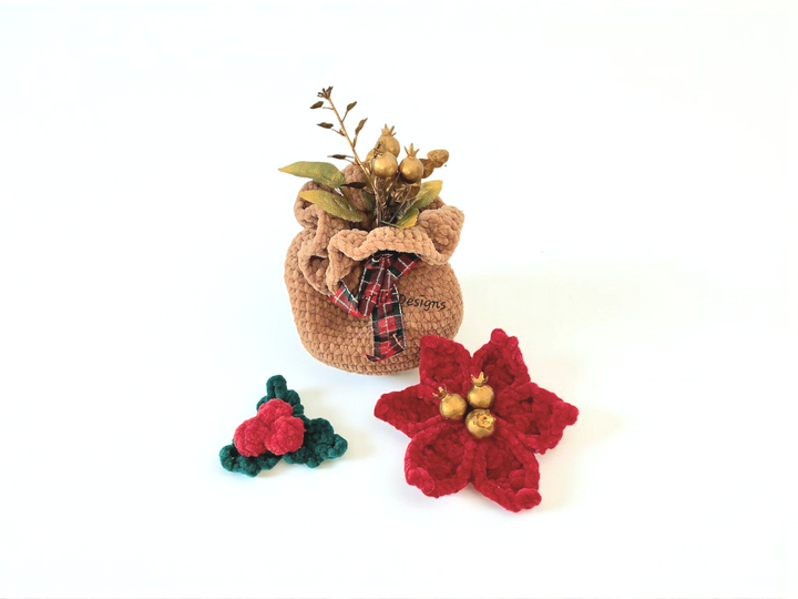 Häkelanleitung Erweiterungspaket Weihnachtsachstaccessoires für Jolli