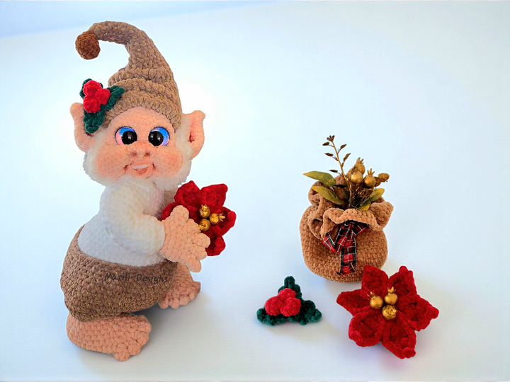 Häkelanleitung Erweiterungspaket Weihnachtsachstaccessoires für Jolli