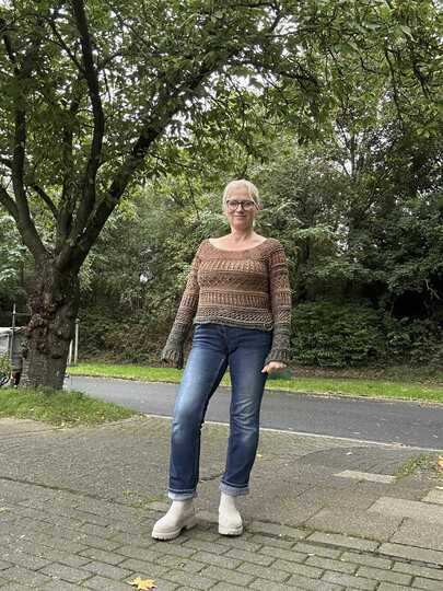 Pullover oder Shirt Arroyo mit tollem Mustermix, Häkelanleitung