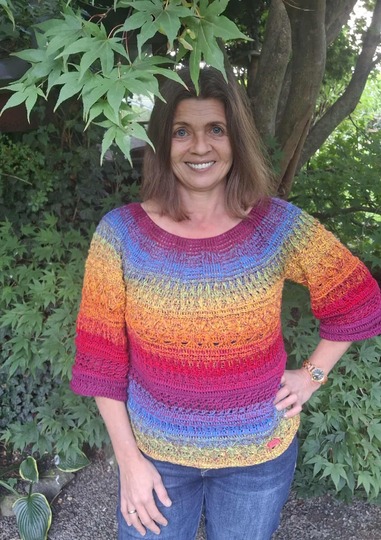 Pullover oder Shirt Arroyo mit tollem Mustermix, Häkelanleitung