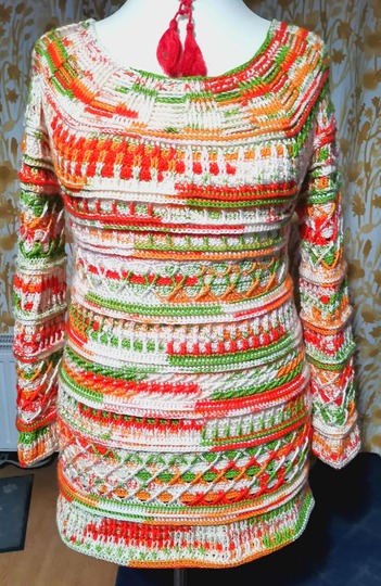 Pullover oder Shirt Arroyo mit tollem Mustermix, Häkelanleitung