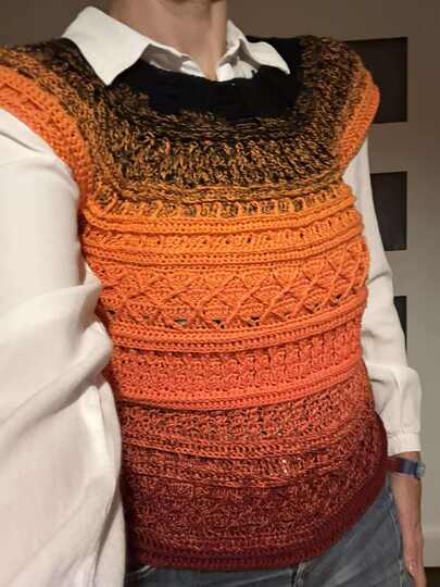 Pullover oder Shirt Arroyo mit tollem Mustermix, Häkelanleitung