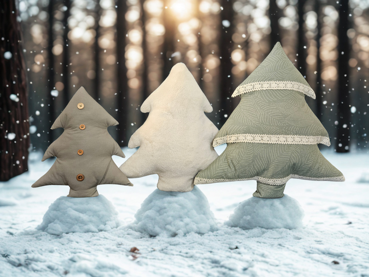 Christmas tree pillow sewing pattern & tutorial