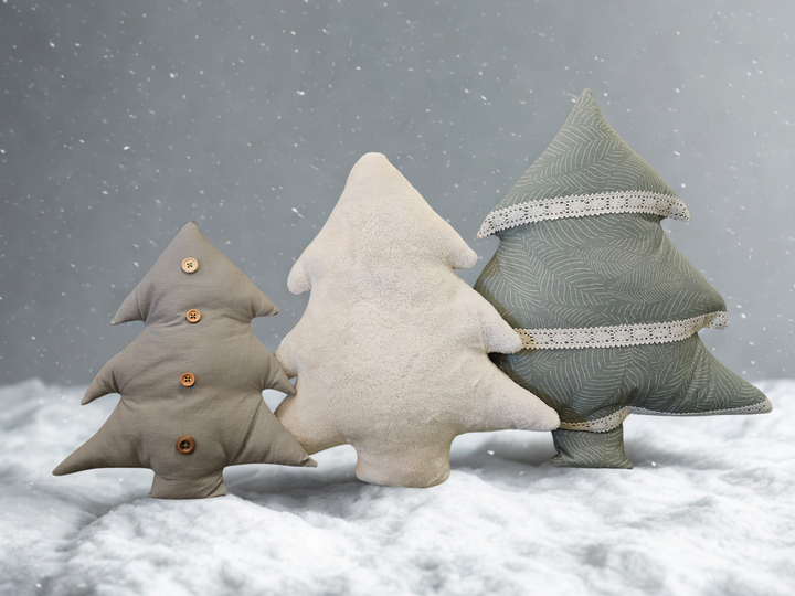 Christmas tree pillow sewing pattern & tutorial