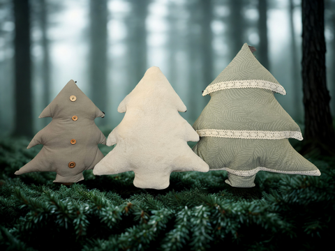 Schnittmuster und Nähanleitung Kissen Weihnachtsbaum