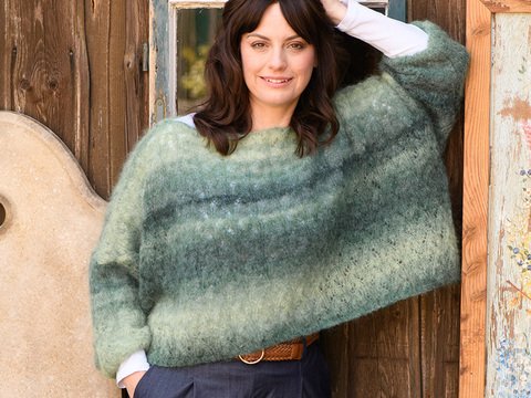 Strickanleitung Damenponchopullover "Vienna" 766077