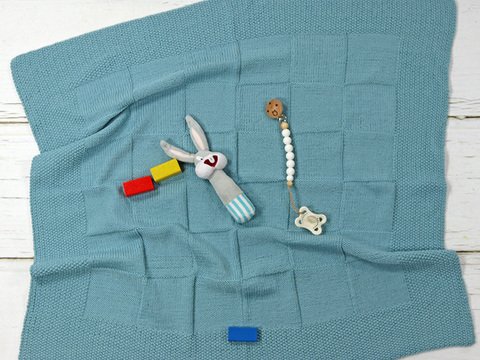 Strickanleitung Babydecke "Merino Extrafein" 766120