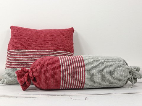 Strickanleitung Bezug für Kissen und Nackenrolle "Sidney" 766121