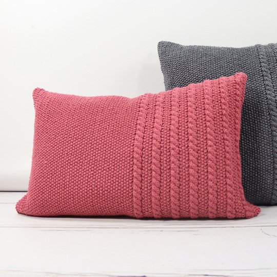 Strickanleitung Kissenbezug "Sporty" 766122