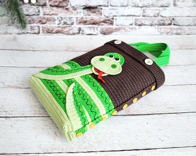 349 HandBag Snake. Perfect Beginner-Friendly DIY Project, Zabelina