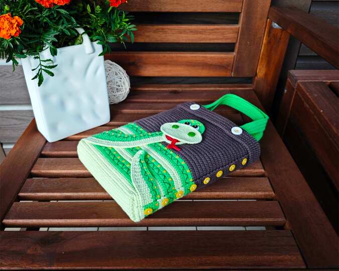 349 HandBag Snake. Perfect Beginner-Friendly DIY Project, Zabelina