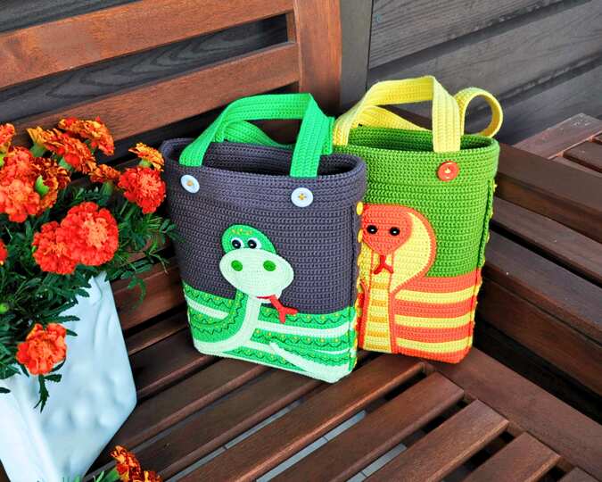 349 HandBag Snake. Perfect Beginner-Friendly DIY Project, Zabelina