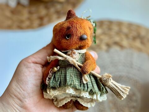 352 Teddy Bear Berkin (Bear Pumpkin) with pants and dress (sewing) Zabelina