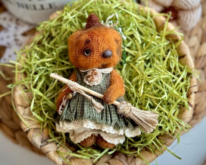 352 Teddy Bear Berkin (Bear Pumpkin) with pants and dress (sewing) Zabelina