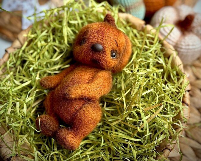 352 Teddy Bear Berkin (Bear Pumpkin) with pants and dress (sewing) Zabelina