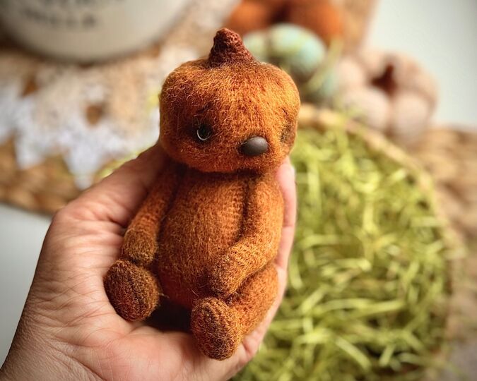 352 Teddy Bear Berkin (Bear Pumpkin) with pants and dress (sewing) Zabelina
