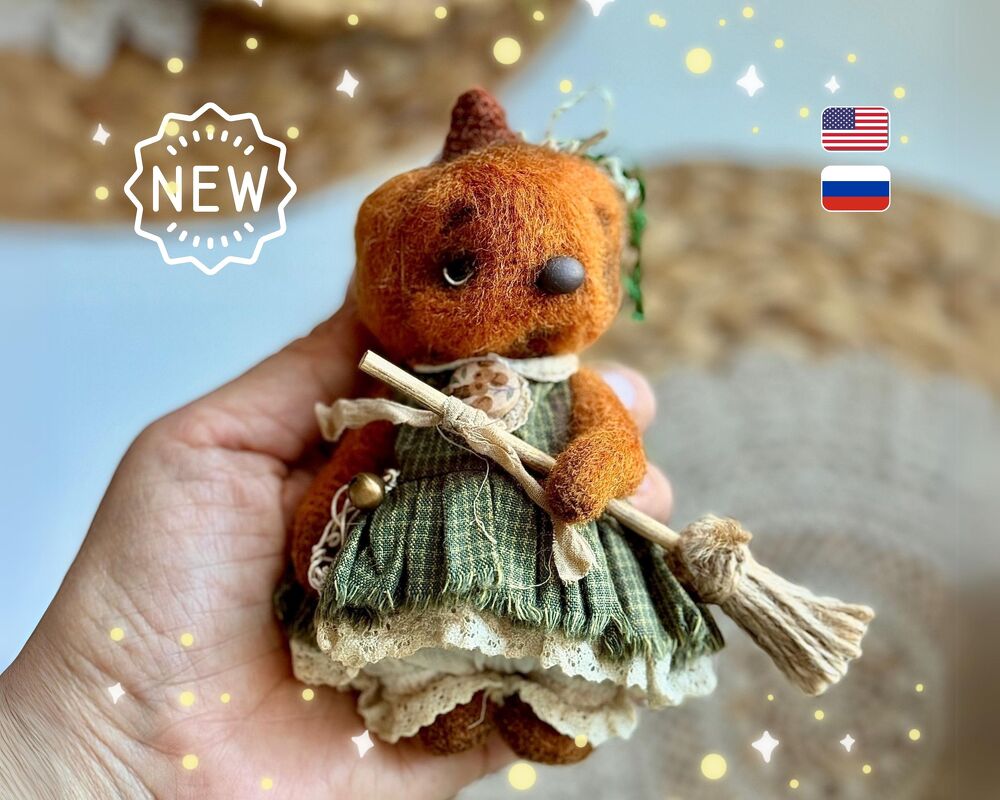 352 Teddy Bear Berkin (Bear Pumpkin) with pants and dress (sewing) Zabelina - Image 5